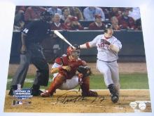 TROT NIXON SIGNED 16X20 PHOTO RED SOX COA