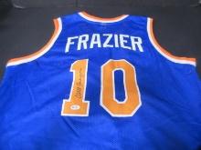WALT FRAZIER SIGNED NEW YORK 10 JERSEY COA