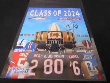 ANDRE JOHNSON SIGNED HOF 2024 POSTER COA