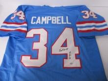 Earl Campbell Signed Jersey Player Holo GTSM