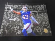 TERREL BERNARD SIGNED 8X10 PHOTO BILLS COA