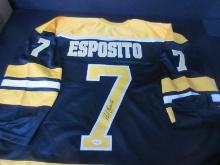 PHIL ESPOSITO SIGNED BOSTON 7 JERSEY COA