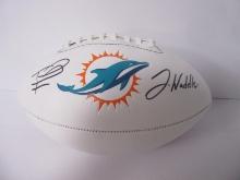 Waddle & Tagovailoa Signed Football TSA