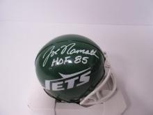 Joe Namath Signed Mini Helmet Player Holo GTSM