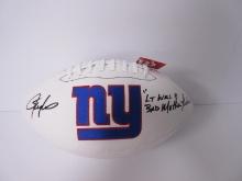 Lawrence Taylor Signed Logo Football Player Holo