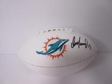 Dan Marino Signed Logo Football Player Holo