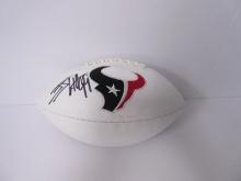 JJ Watt Signed Logo Football Player Holo