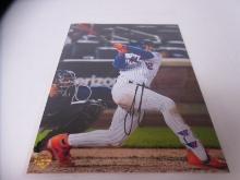 Francisco Lindor Signed 8.5x11 Photo Elite COA
