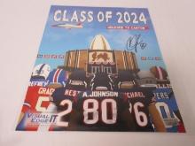 Johnson Signed 11x14 HOF Poster Direct COA