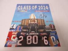 Johnson Signed 11x14 HOF Poster Direct COA