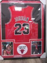 Framed Michael Jordan Signed Jersey Empire