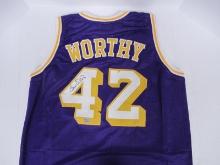 JAMES WORTHY SIGNED LOS ANGELES JERSEY COA
