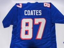 PATRIOTS BEN COATES SIGNED JERSEY COA