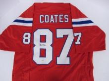 PATRIOTS BEN COATES SIGNED JERSEY COA