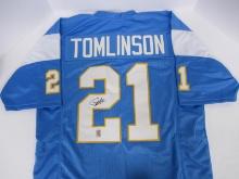 LADAINIAN TOMLINSON SIGNED JERSEY GTSM COA