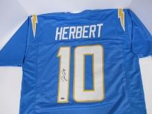 JUSTIN HERBERT SIGNED CHARGERS JERSEY TSA COA