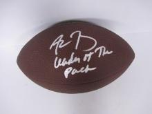 AARON RODGERS SIGNED NFL FOOTBALL TSA COA