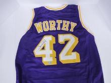 JAMES WORTHY SIGNED LOS ANGELES JERSEY COA