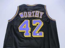 JAMES WORTHY SIGNED LOS ANGELES JERSEY COA
