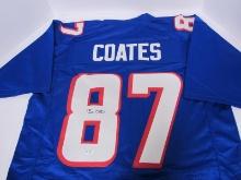 PATRIOTS BEN COATES SIGNED JERSEY FSG COA