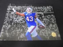 TERREL BERNARD SIGNED 8X10 PHOTO WITH COA