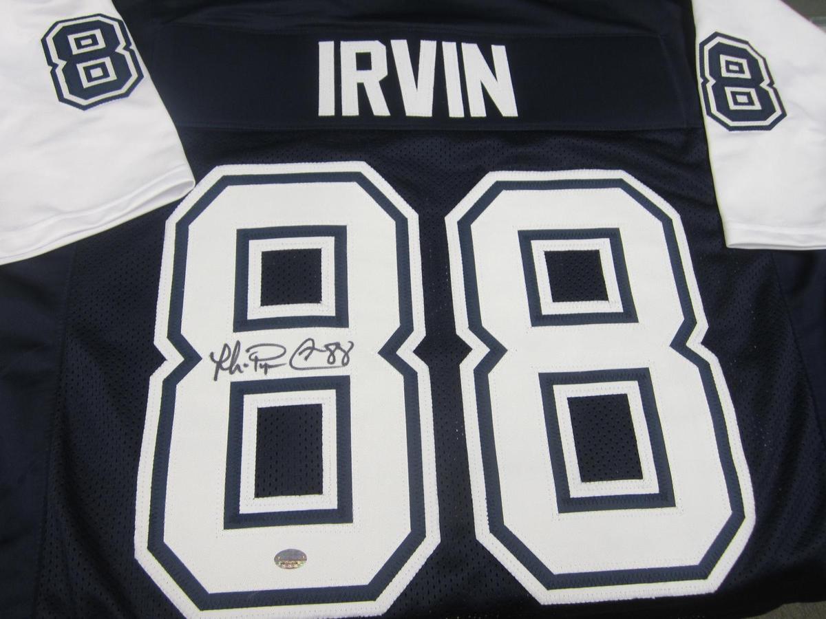 AUTHENTIC MICHAEL IRVIN AUTOGRAPHED JERSEY GTSM COA COWBOYS