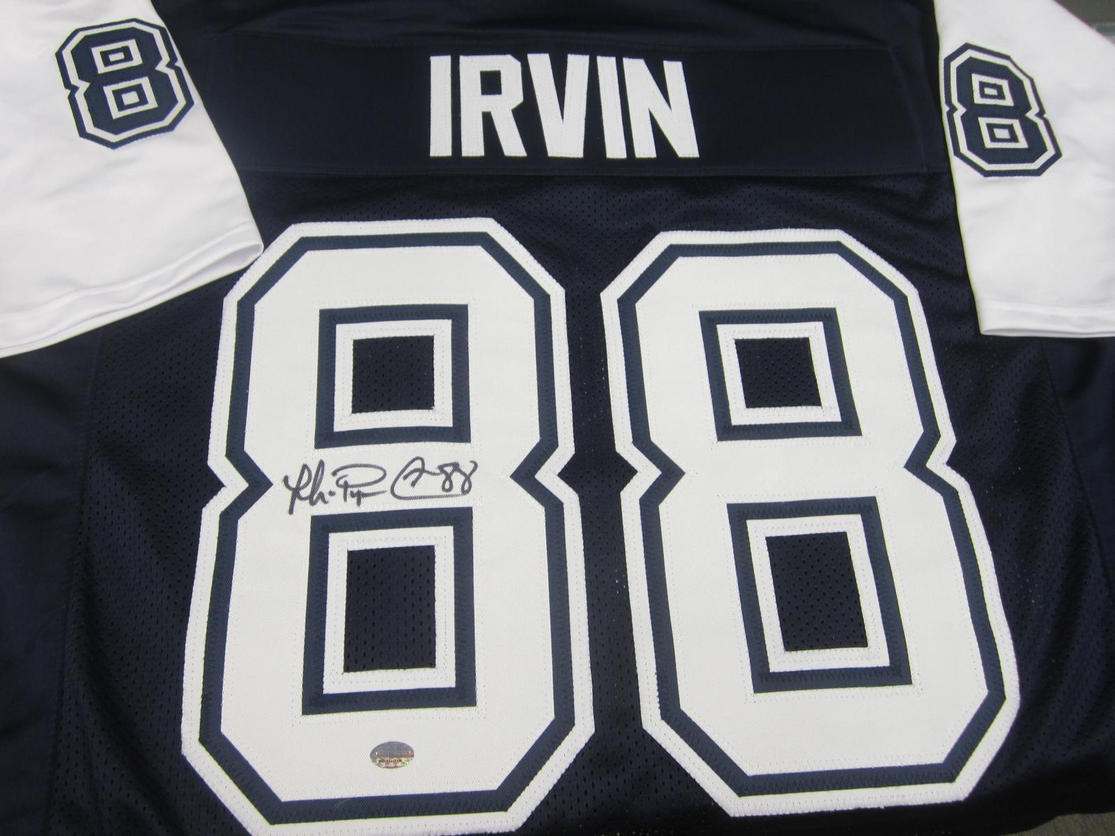 AUTHENTIC MICHAEL IRVIN AUTOGRAPHED JERSEY GTSM COA COWBOYS