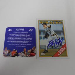 AUTHENTIC 1988 TOPPS BOB KIPPER AUTOGRAPHED CARD COA