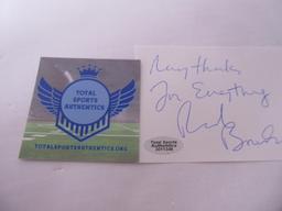 AUTHENTIC SIR RICHARD BRANSON VIRGIN RECORDS AUTOGRAPHED INDEX CARD COA