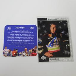 AUTHENTIC 1996 UPPER DECK SP BOBBY LABONTE AUTOGRAPHED CARD COA