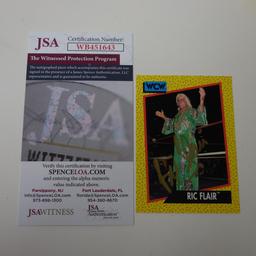 1991 IMPEL WCW RIC FLAIR AUTOGRAPHED SIGNED CARD JSA COA