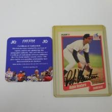 AUTHENTIC 1990 FLEER ROBIN VENTURA AUTOGRAPHED CARD COA