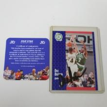 AUTHENTIC 1991 FLEER BASKETBALL DEE BROWN AUTOGRAPHED CARD COA
