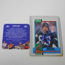 AUTHENTIC 1990 TOPPS ANDRE REED AUTOGRAPHED CARD COA