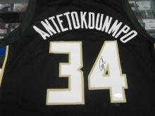 AUTHENTIC GIANNIS ANTETOKOUNMPO AUTOGRAPHED JERSEY JSA COA