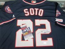 AUTHENTIC JUAN SOTO AUTOGRAPHED WASHINGTON NATIONALS JERSEY JSA COA