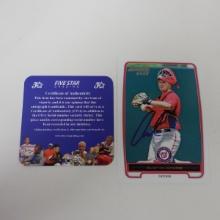 AUTHENTIC 2012 BOWMAN AUSTIN CHUBB AUTOGRAPHED 1ST ROOKIE CARD COA