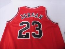 AUTHENTIC MICHAEL JORDAN AUTOGRAPHED BULLS 23 JERSEY TSA COA