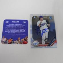 AUTHENTIC 2019 BOWMAN CHROME DRAFT JACK LITTLE AUTOGRAPHED ROOKIE CARD COA