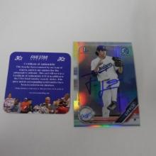 AUTHENTIC 2019 BOWMAN CHROME JACK LITTLE AUTOGRAPHED ROOKIE CARD REFRACTOR COA