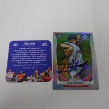 AUTHENTIC 2014 BOWMAN CHROME SAM HENTGES AUTOGRAPHED ROOKIE CARD COA