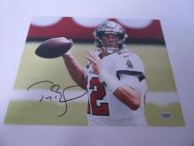 AUTHENTIC TOM BRADY AUTOGRAPHED 8X10 PHOTO TAMPA BAY BUCCANEERS TSA COA