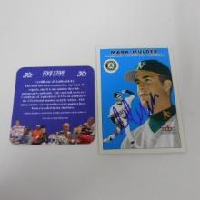 AUTHENTIC 2000 FLEER TRADITION MARK MULDER AUTOGRAPHED CARD COA
