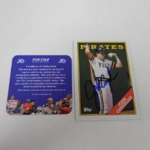 AUTHENTIC 1988 TOPPS JOHN CANGELOSI AUTOGRAPHED CARD COA