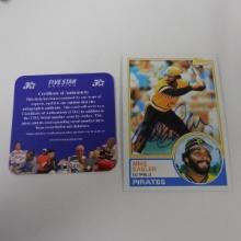 AUTHENTIC 1983 TOPPS MIKE EASLER AUTOGRAPHED CARD COA