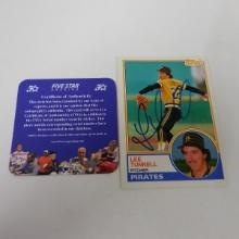 AUTHENTIC 1983 TOPPS LEE TUNNELL AUTOGRAPHED CARD COA