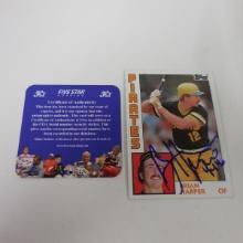 AUTHENTIC 1984 TOPPS BRIAN HARPER AUTOGRAPHED CARD COA