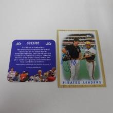 AUTHENTIC 1987 TOPPS RICK RHODEN AUTOGRAPHED CARD COA