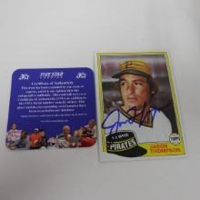 AUTHENTIC 1981 TOPPS JASON THOMPSON AUTOGRAPHED CARD COA