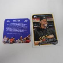 AUTHENTIC 1989 TOPPS DAVE LAPOINT AUTOGRAPHED CARD COA
